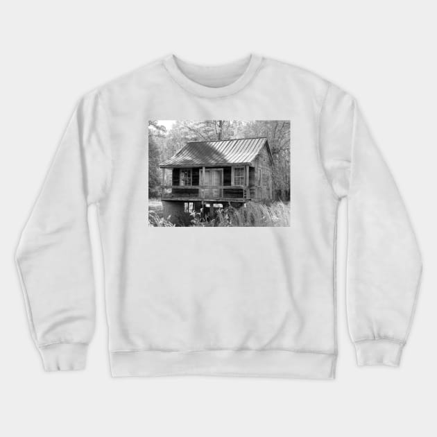 Old House At An Angle Crewneck Sweatshirt by Cynthia48